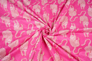 Tibetan tiger fabric by the yard for sewing