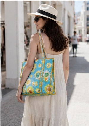 Handmade printed tote bag for women