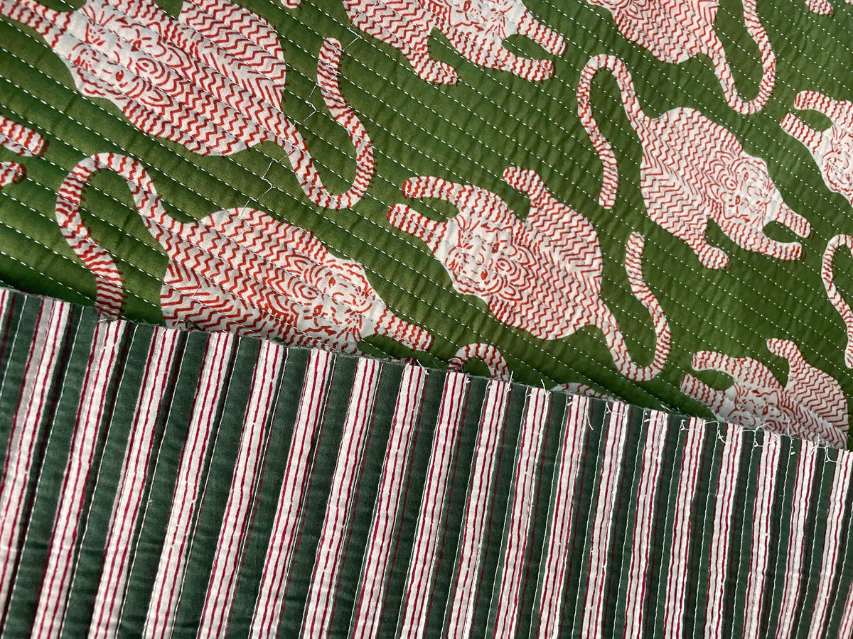 Quilted cotton fabric for sewing and quilting projects