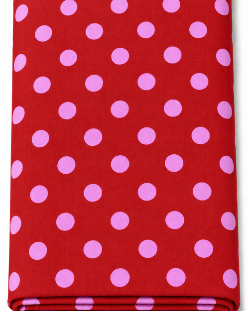 Cotton Polka Dots Fabric, Dressmaking Material, Sewing Craft Fabric