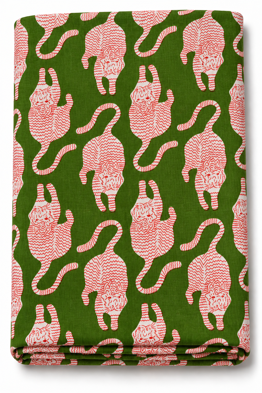 Ethnic Tibetan tiger print fabric by the yard