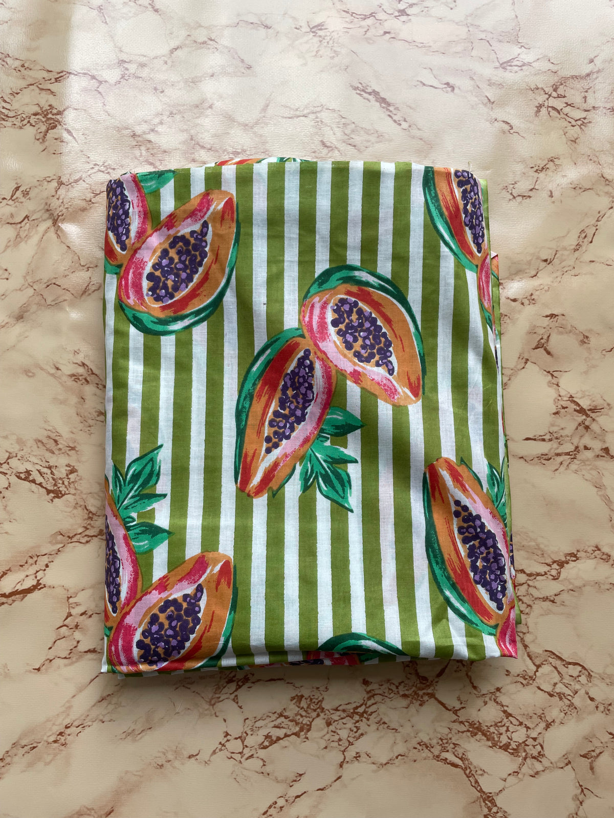Fruit print cotton fabric for summer dresses