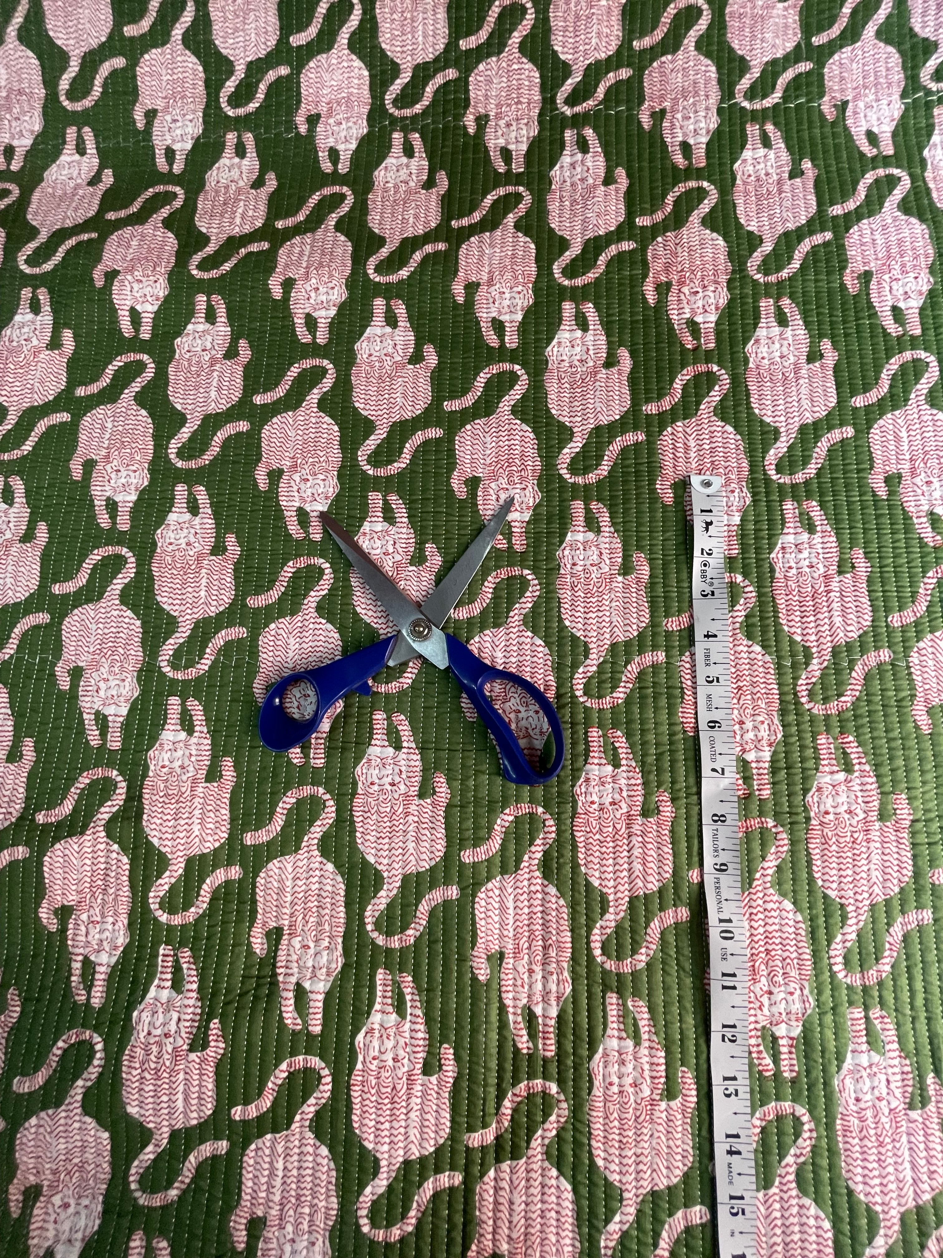 Cotton quilted fabric sold by the yard