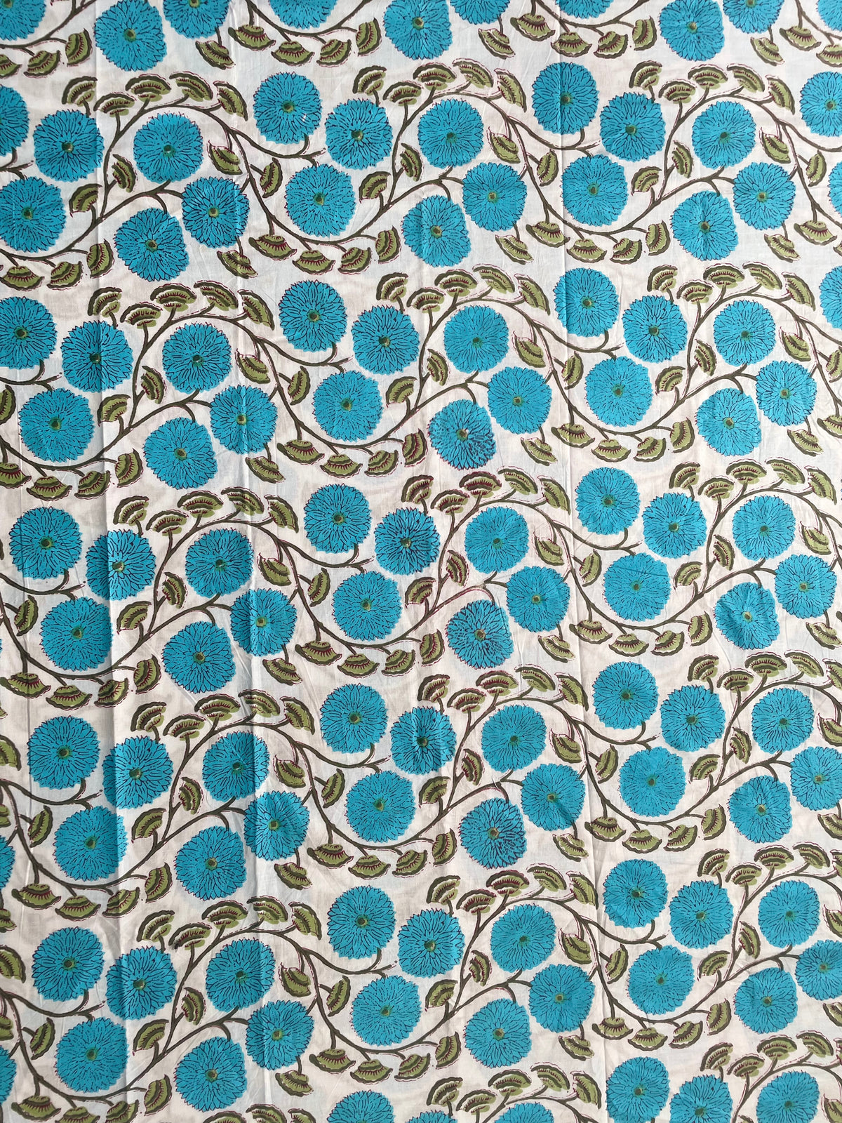 floral vine print cotton fabric for sewing