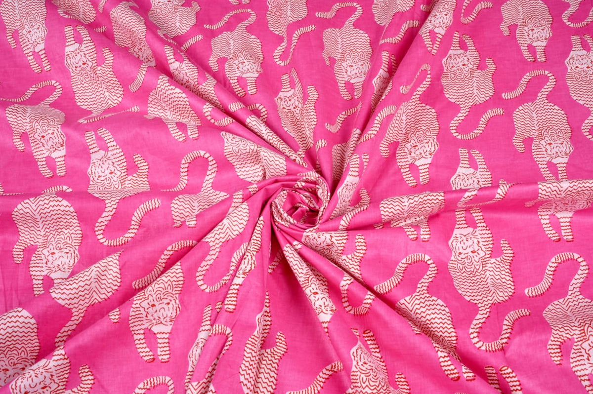 Tibetan tiger fabric by the yard for sewing