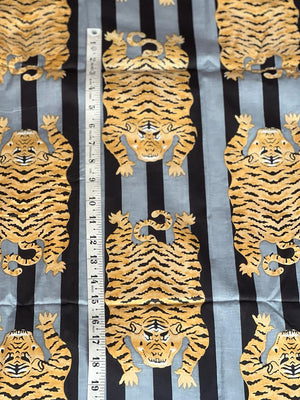 Black gray tiger fabric for quilting projects